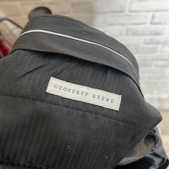 Geoffrey Beene Chocolate Brown Cuffed Dress Pants Slacks 42x30 - Picture 8 of 9